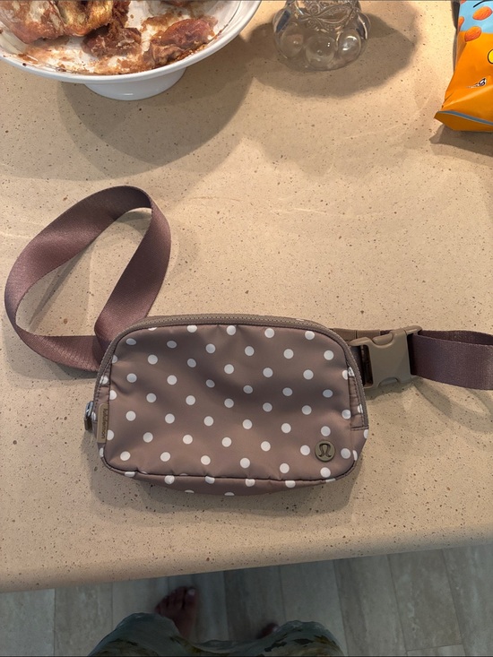 lululemon athletica Handbags - lululemon athletica Taupe Polka Dot Belt Bag